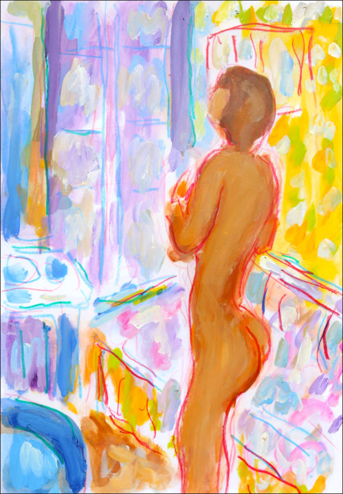 Etude de la lumière chez Bonnard 绘画, 11.8x8.3 in