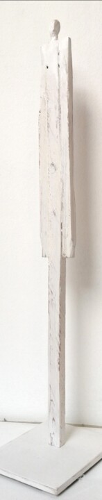 Sculptuur getiteld "Figura maschile" door Alessio Brugnoli, Origineel Kunstwerk, Hout