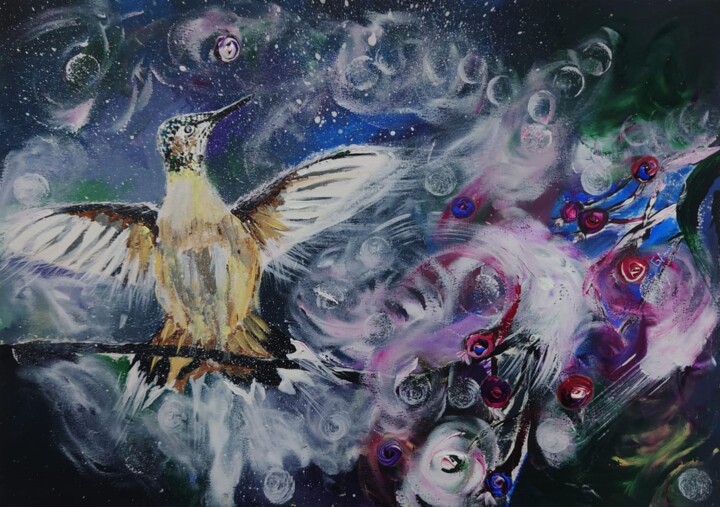 la liberté est sacrée 绘画, 11.7x16.5 in
