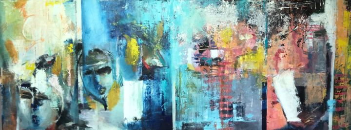 Painting titled "Metamorphoses ( Ins…" by Ram Mohan, Original Artwork, Oil