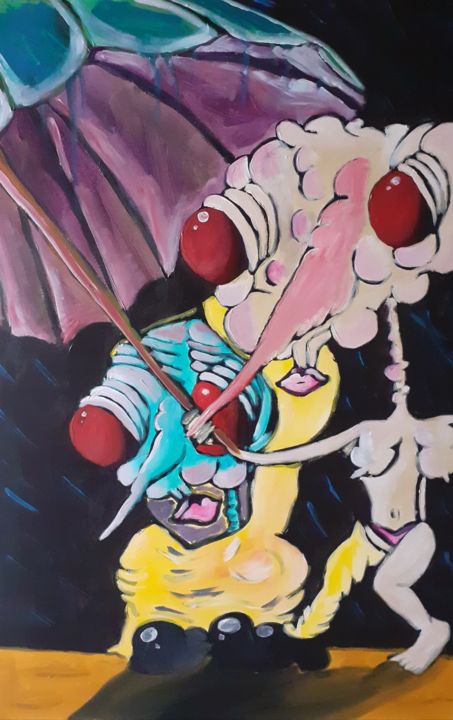 Riders of The Storm 绘画, 47.2x29.5 in