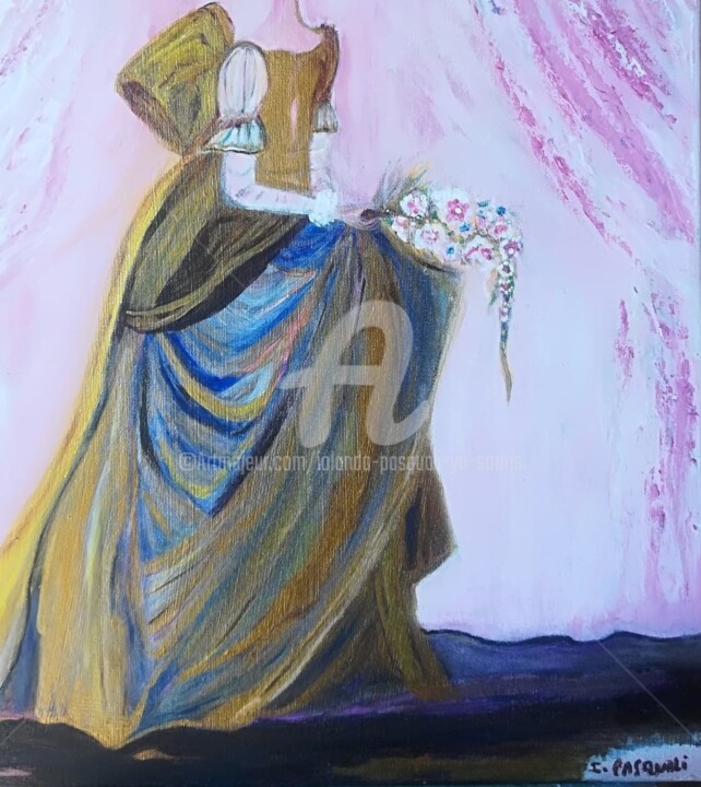 "Avatar" ou le rose glamour de notre enfance 绘画, 19.7x15.8 in