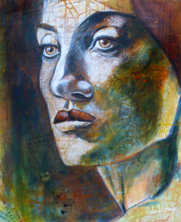 Fernanda 绘画, 28.7x23.6 in