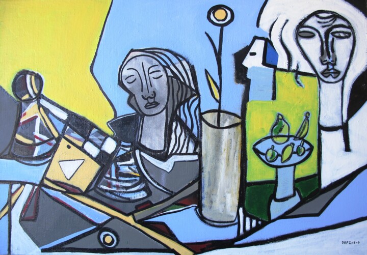 rêves # 6 绘画, 31.9x45.7 in