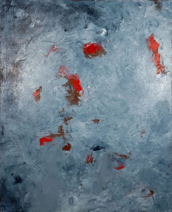 Malerei mit dem Titel "Surface N°18" von Michel Boucharinc, Original-Kunstwerk, Acryl Auf Keilrahmen aus Holz montiert