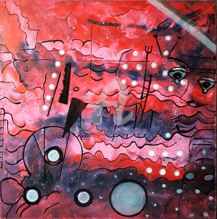 绘画,  19.7x19.7 in 