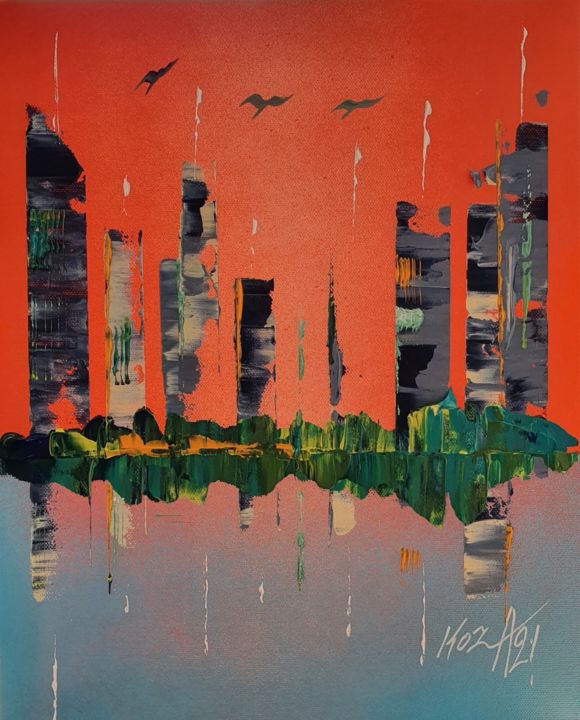 Urbain 216 绘画, 16.1x13 in