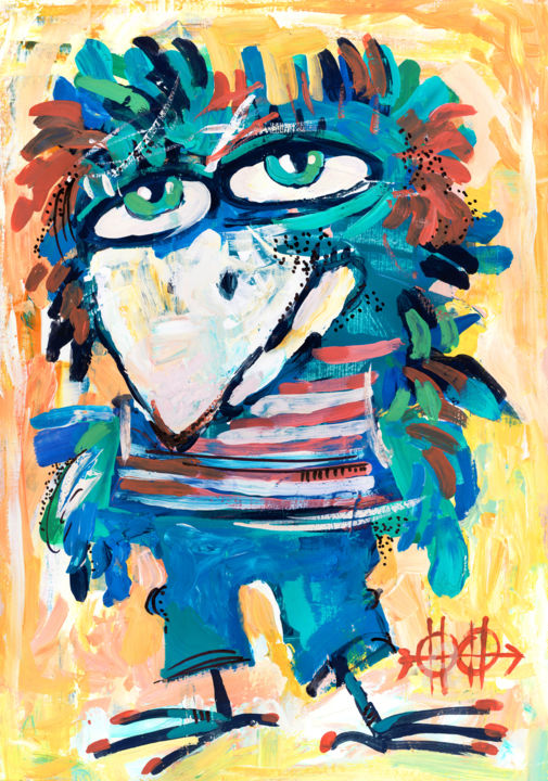 Сrow stories #56 绘画, 14.2x10.2 in