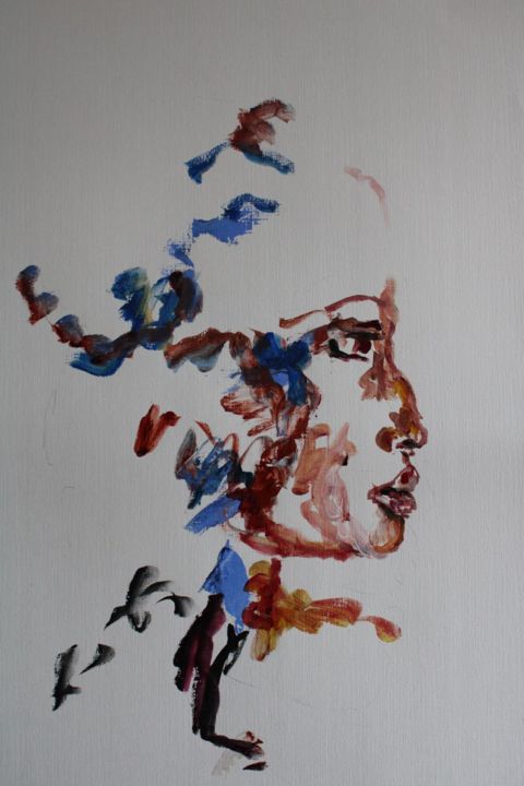 Africa 2 绘画, 25.6x19.7 in
