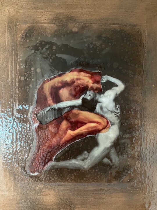 The Devils Kiss I Collages, 19,7x15,8 in