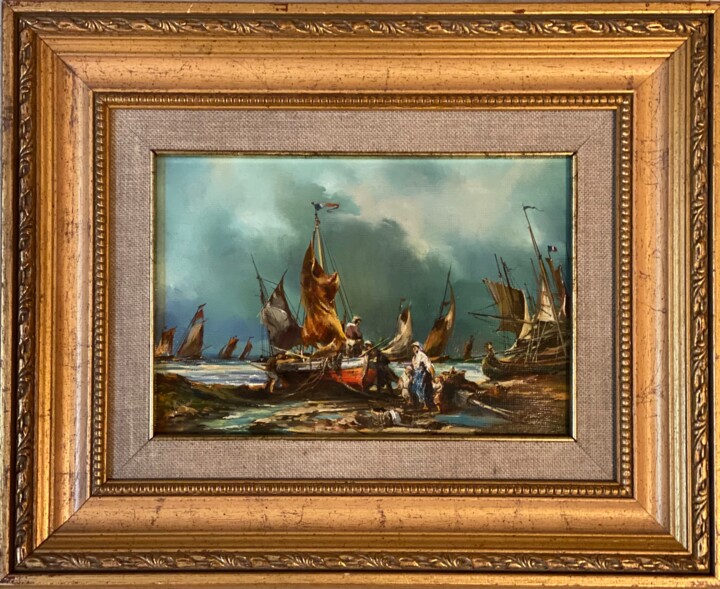 Peinture intitulée "Avant l'orage" par Oleg Pavlovsky, Œuvre d'art originale, Huile Monté sur Châssis en bois