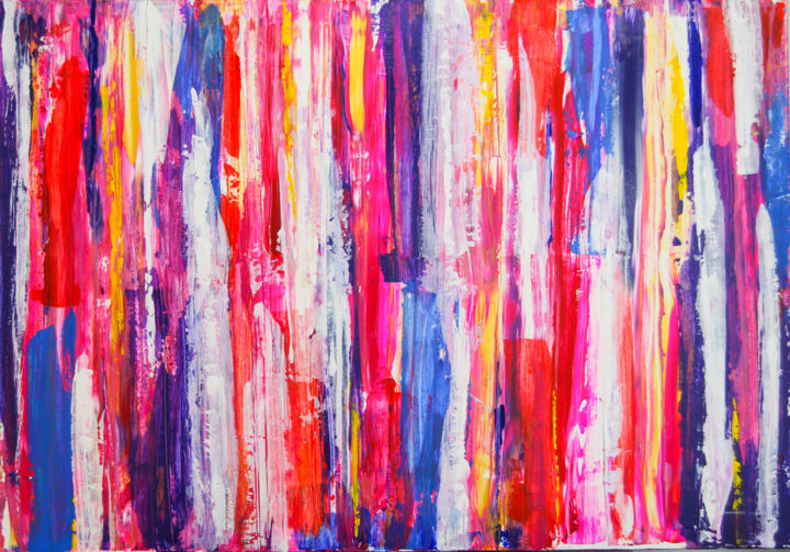 Pittura intitolato "Cinema" da Tata Vo, Opera d'arte originale, Acrilico