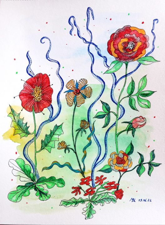 图画,  11.7x8.3 in 
