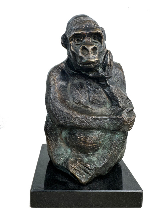 Gorilla 雕塑, 8.7x4.7 in
