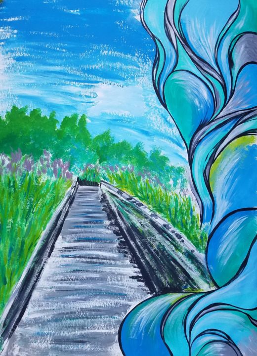 Transition 绘画, 78.7x59.1 in