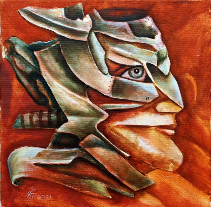 J-2 绘画, 16x16 in