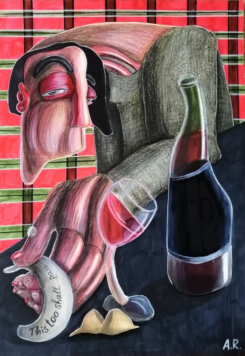 The prediction 图画, 16.5x11.7 in