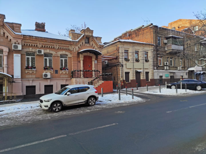 Old Town Street on Christmas Eve 摄影