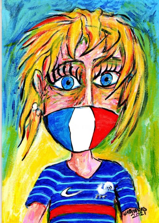Peinture intitulée "Euro 2020 in 2021 F…" par Wabyanko, Œuvre d'art originale, Acrylique