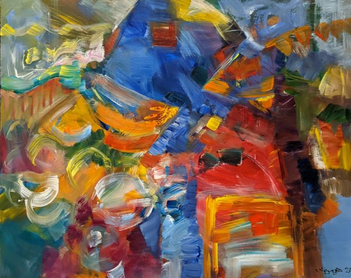 Holiday evening 2nd 绘画, 16x20 in