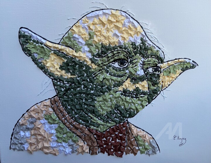 Yoda : The star was... 拼贴, 15x18.1 in