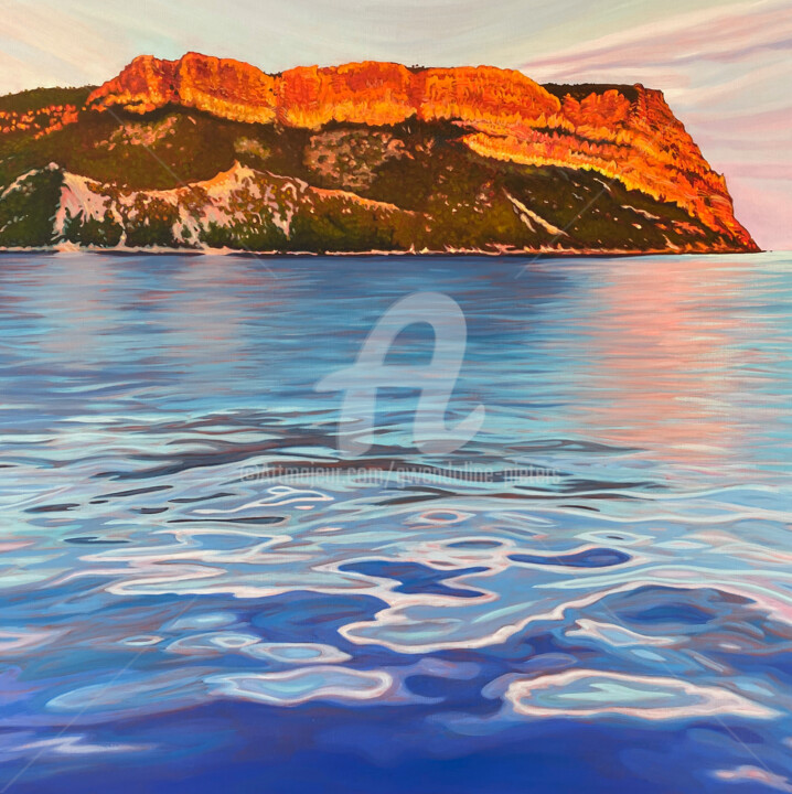 Peinture intitulée "Le Cap Canaille, le…" par Gwendoline Pieters, Œuvre d'art originale, Huile Monté sur Châssis en bois