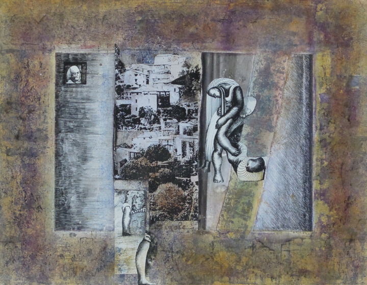 Drawing titled "Exosfax" by Christiane Seguin, Original Artwork, Acrylic
