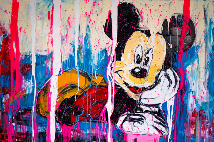 Mickey and Minnie in relaxing Mooooooood 绘画, 31.5x47.2 in