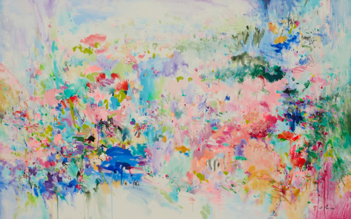 Painting titled "Life" by Xiaoyang Galas, Original Artwork, Acrylic