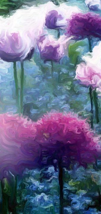 Photographie intitulée "Life in bloom" par Emma Laflute, Œuvre d'art originale, Photographie manipulée