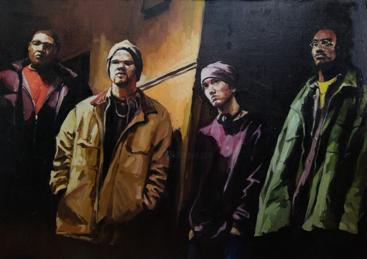 8 mile, Emenem 绘画, 19.7x27.6 in