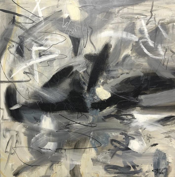 绘画 标题为“Abstract Fine Art G…” 由Olena Kryvonos, 原创艺术品, 油 安装在木质担架架上