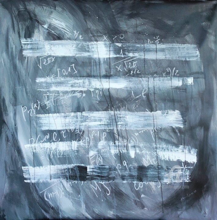 Brainstorming, Science Art, participant SWISS Art Expo Zuric 绘画, 39.4x39.4 in