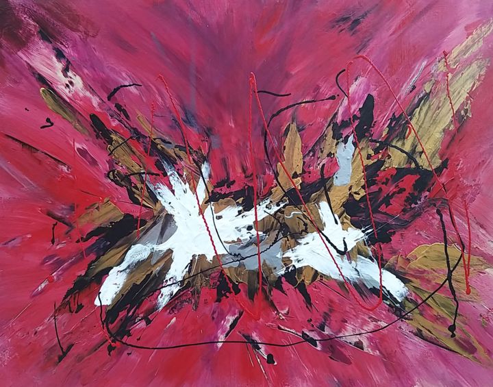 绘画 标题为“Abstract Dove” 由Andrea Brown, 原创艺术品, 丙烯