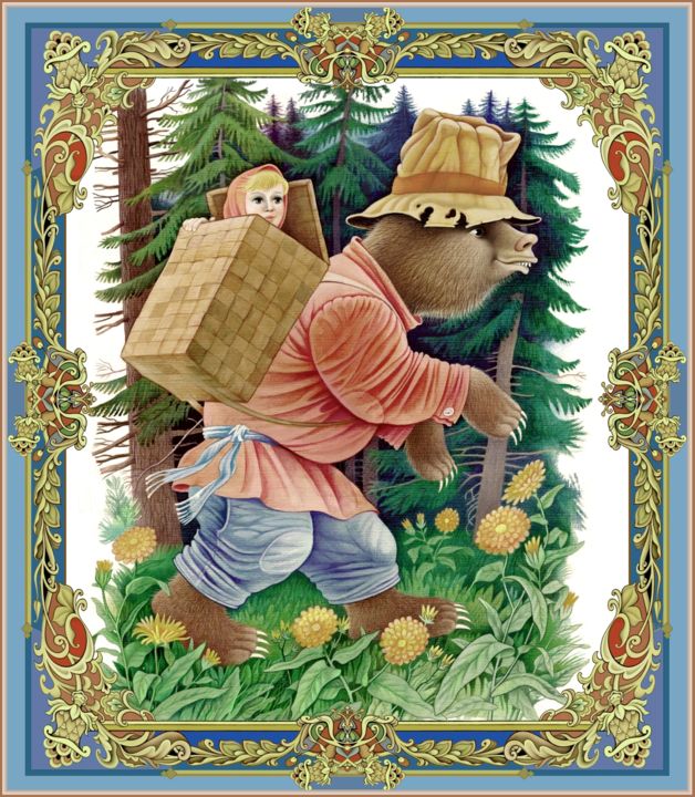 Mascha und der Bär 数字艺术