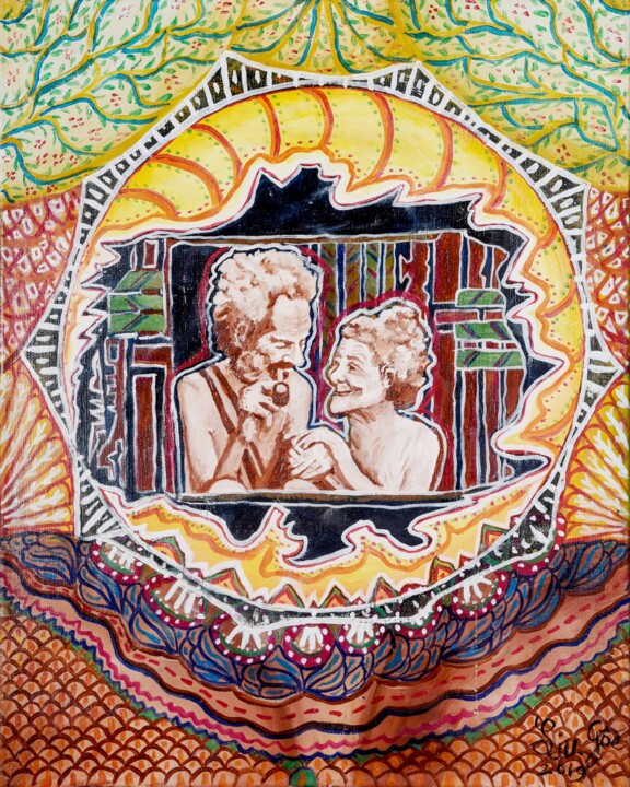 Tendresse amoureuse 绘画, 19.7x15.8 in