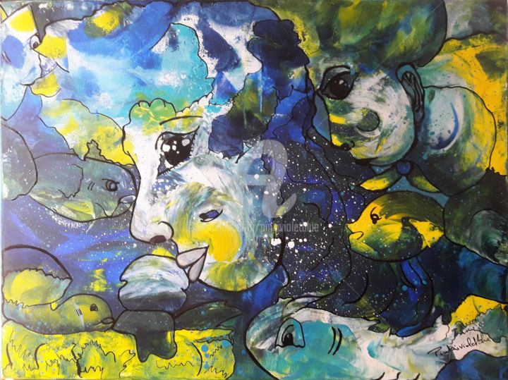 Imagerie du subconscient 11 绘画, 23.6x31.5 in