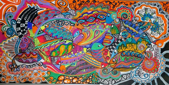 Poisson 03 绘画, 19.7x39.4 in