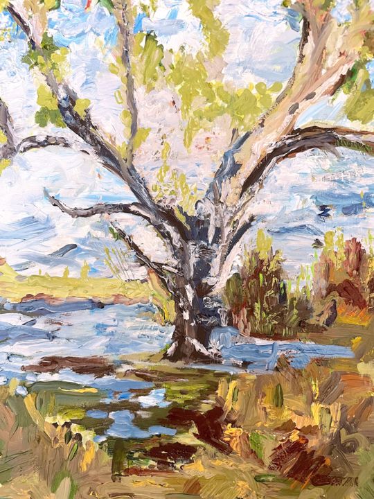 Il vecchio Olmo 绘画, 11.8x9.5 in