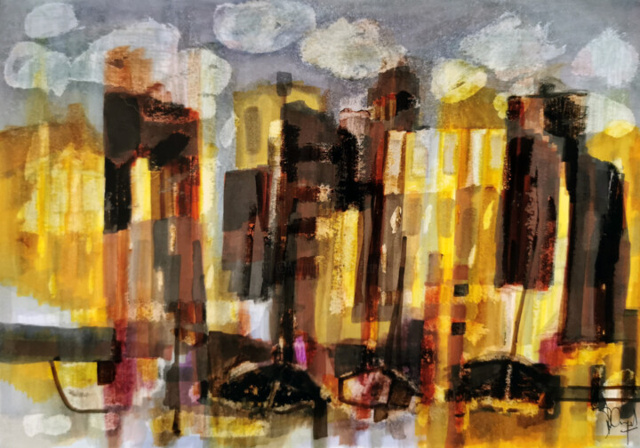 Agrandis de lumière 绘画, 8.3x11.8 in