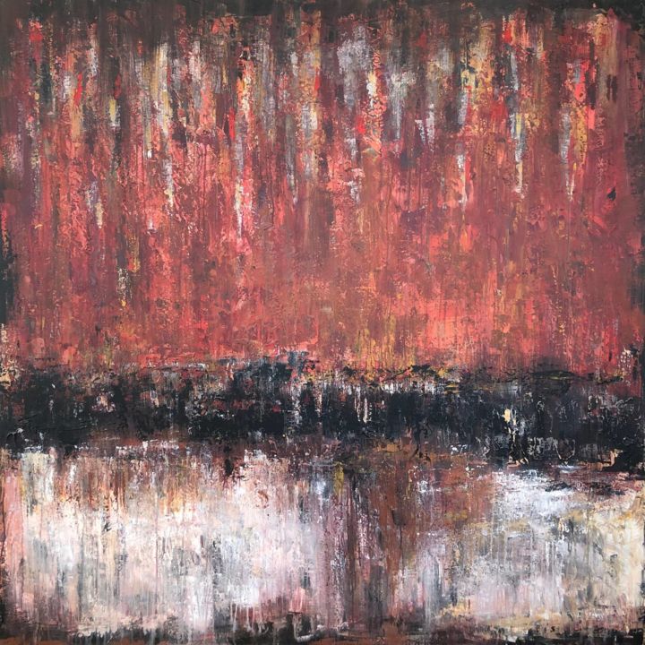 Schilderij getiteld "Abstract Painting A…" door Olena Kryvonos, Origineel Kunstwerk, Acryl Gemonteerd op Frame voor houten b…