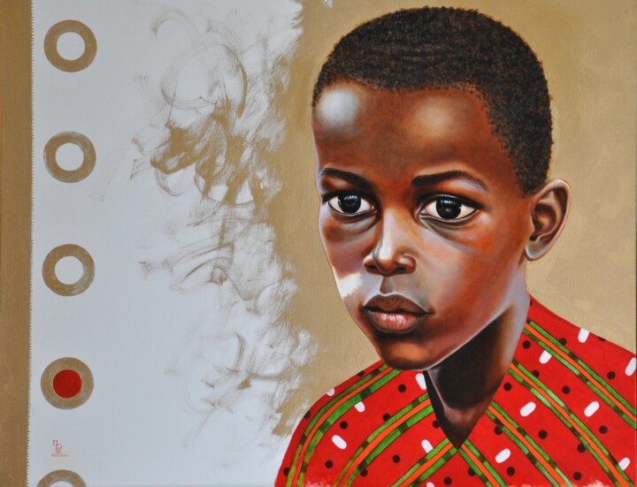 Le garçon rêveur 绘画, 28.4x36.6 in
