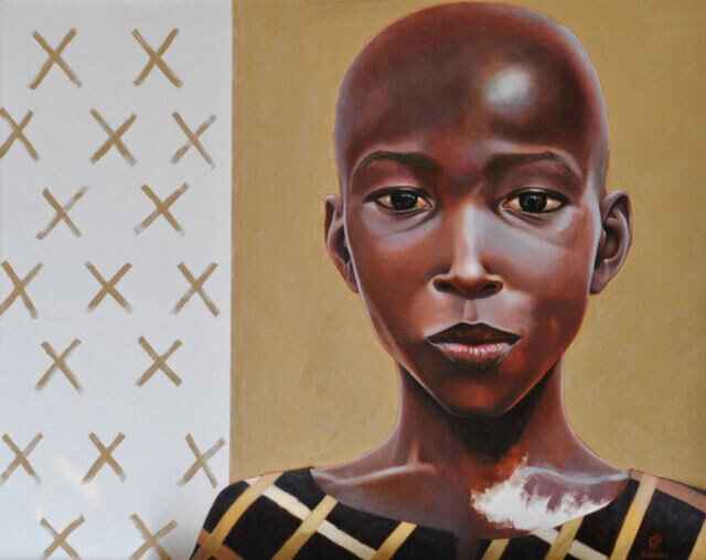 Le grand frère 绘画, 28.4x36.6 in