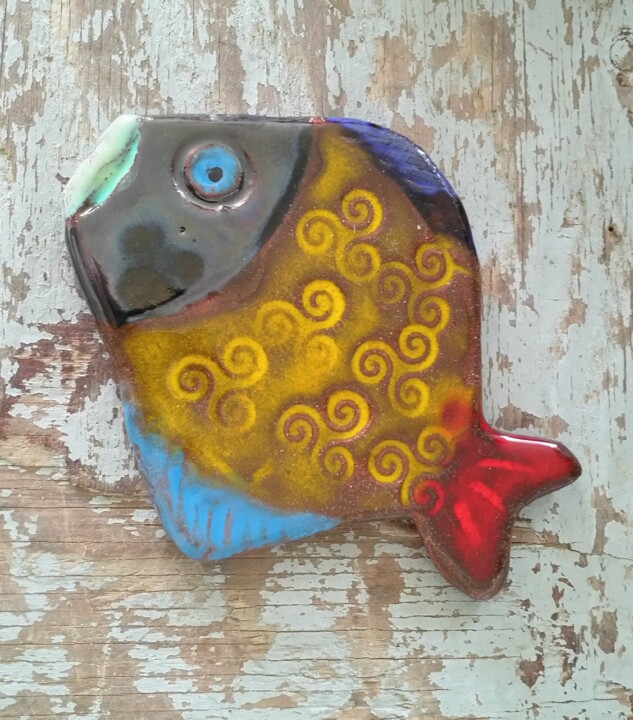 Poisson exotique 005 雕塑, 4.3x5.7 in