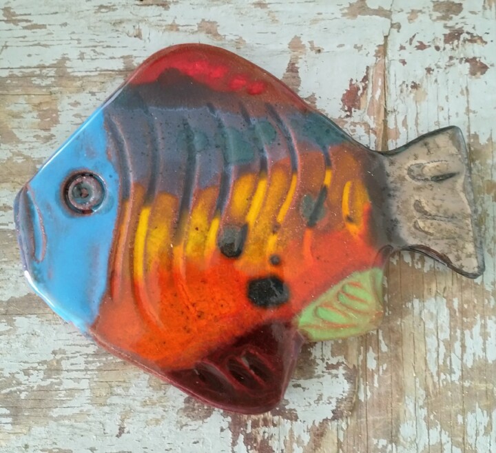Poisson exotique 006 雕塑, 4.7x5.7 in