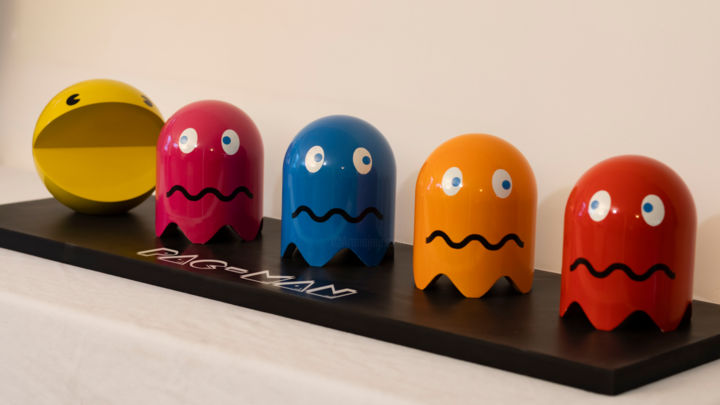 Pac-Man 雕塑, 7.9x39.4 in