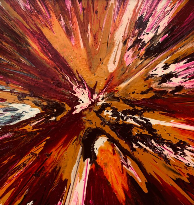 Ζωγραφική με τίτλο "COLOR EXPLOSION" από Sigrid Koerner, Αυθεντικά έργα τέχνης, Ακρυλικό