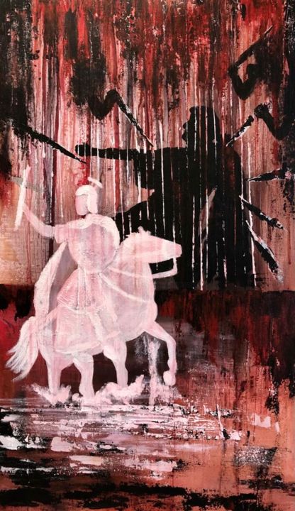 Painting titled "Fortitude" by Atignas Art, Original Artwork, Acrylic