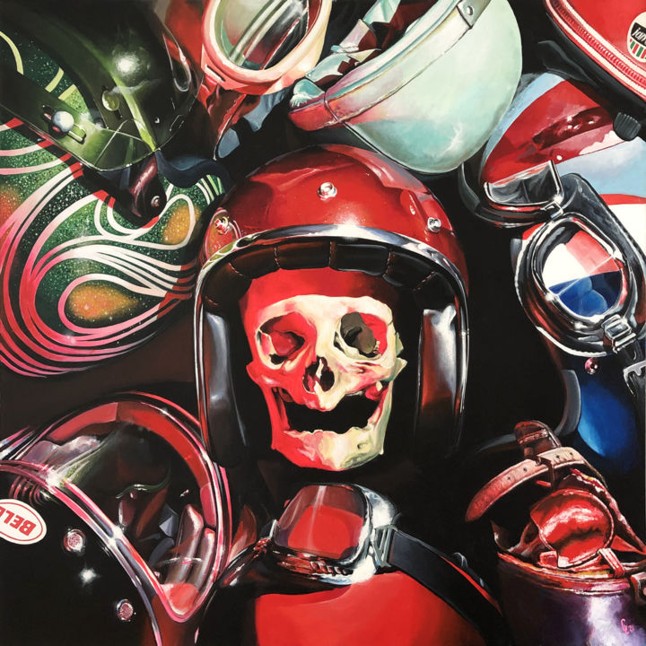 SCARY RED CANDY 绘画, 39.4x39.4 in