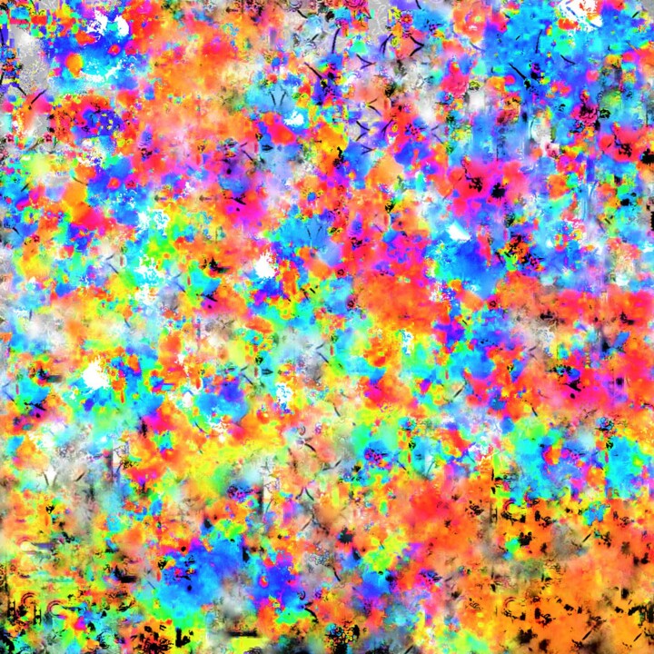 Digital Arts titled "Digital Abstract No…" by Shahriar Aghakhani, Original Artwork, Digital Painting